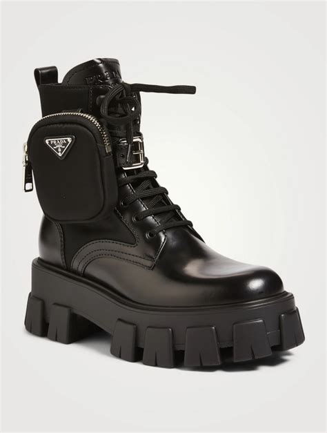 combat boots Prada